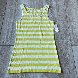 GAP green n white stripes tank top